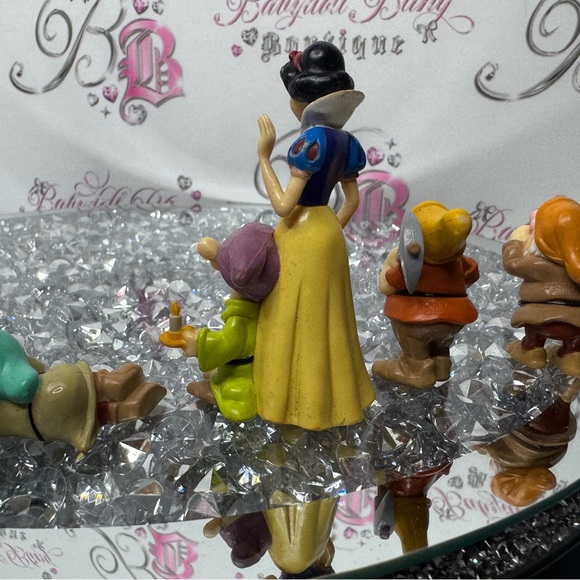 Disney Snow White and the dwarfs sleepy set collectors figurines dolls princess - Picture 7 of 11